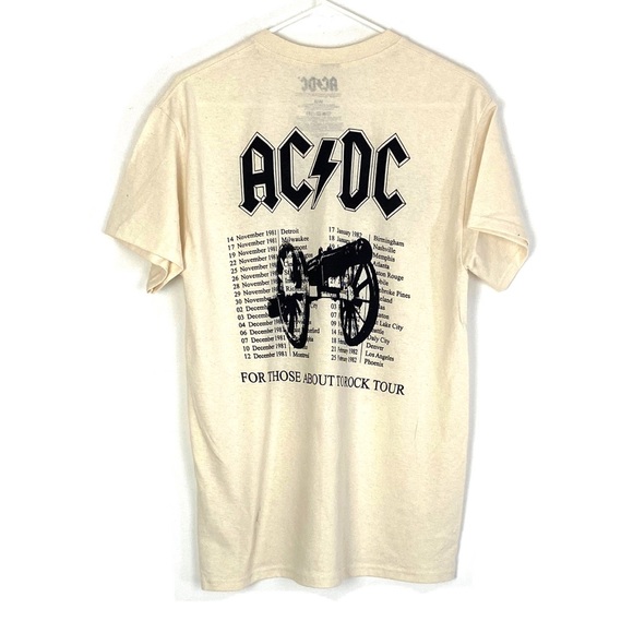 AC/DC 1981-82 Tour Remake Graphic Print Unisex Tee - Picture 2 of 8